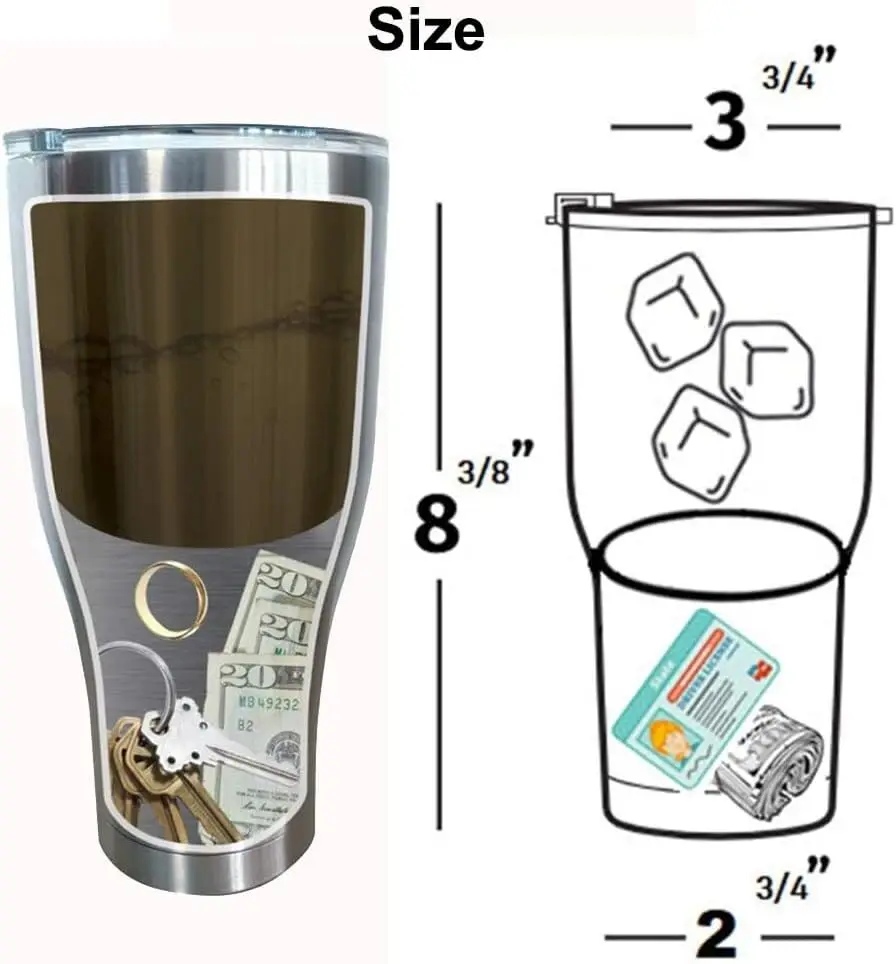 Sports Water Bottle Insulated - Скрытый сейф, двухслойная кофейная чашка из