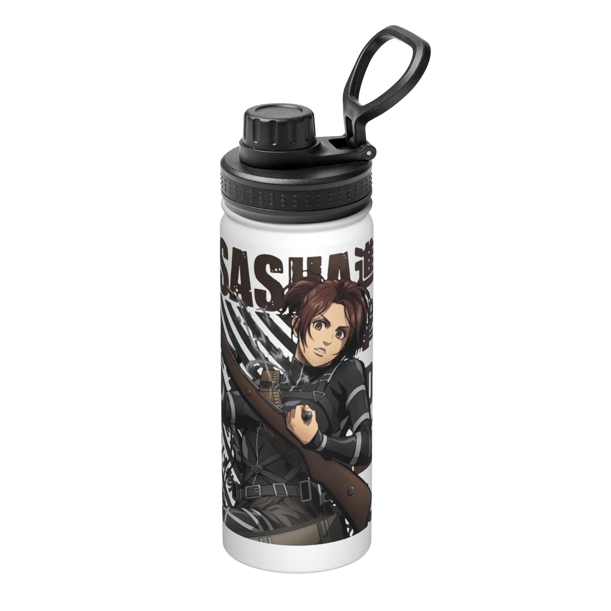Sports Water Bottle Insulated - Термос-кружка Attack on Titan 18OZ, спортивная,