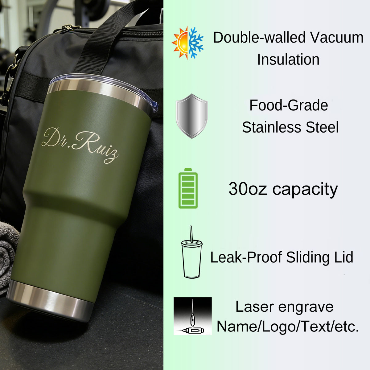 Персонализированный термос из  – обзор и цена Sports Water Bottle Insulated
