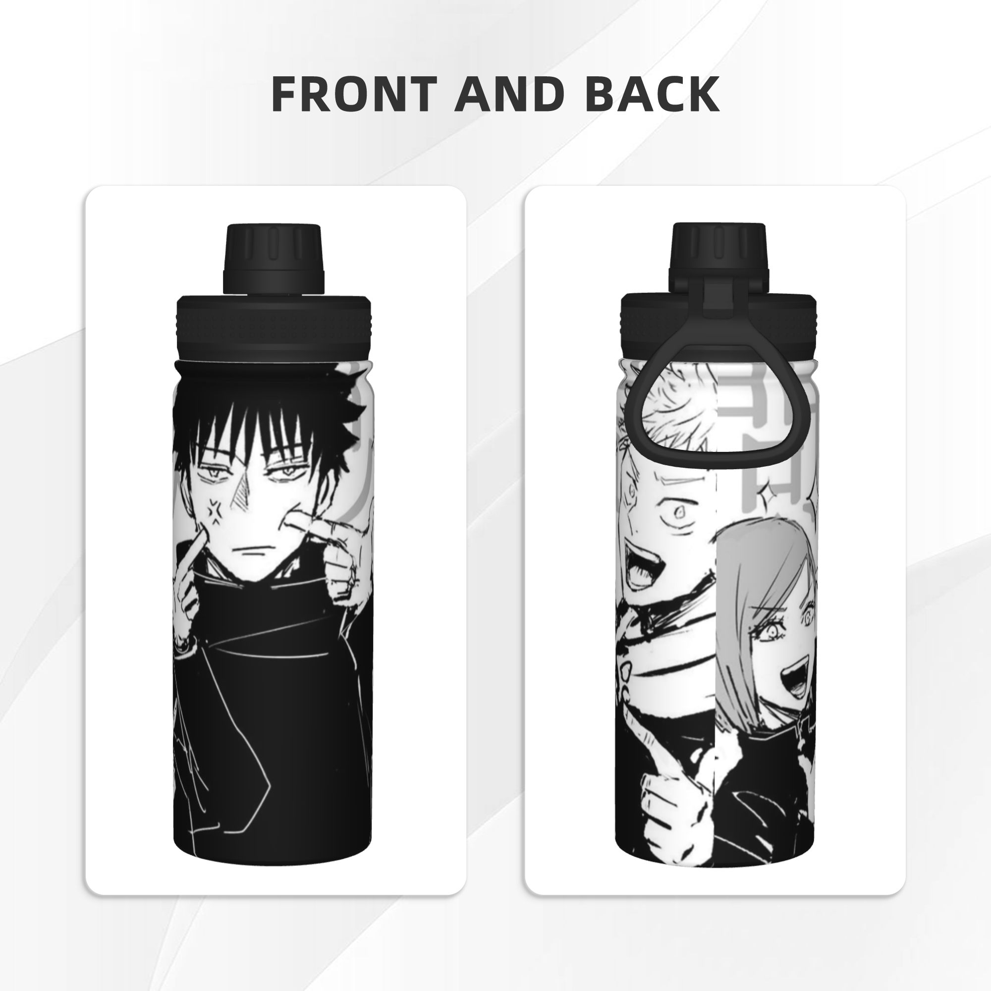 Термос Jujutsu Kaisen Team 18O – обзор и цена Sports Water Bottle Insulated
