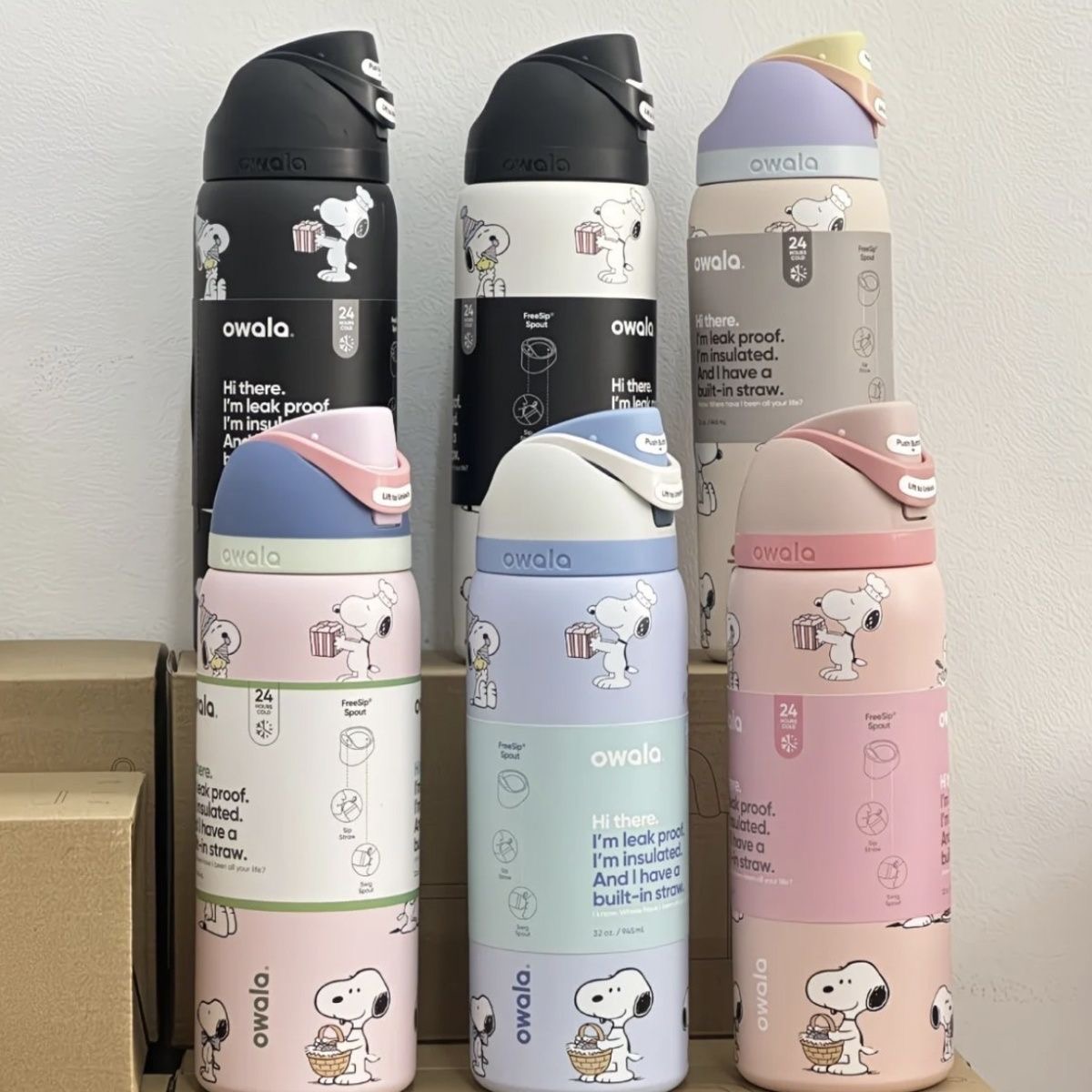 Термокружка в стиле Snopy объе – обзор и цена Sports Water Bottle Insulated