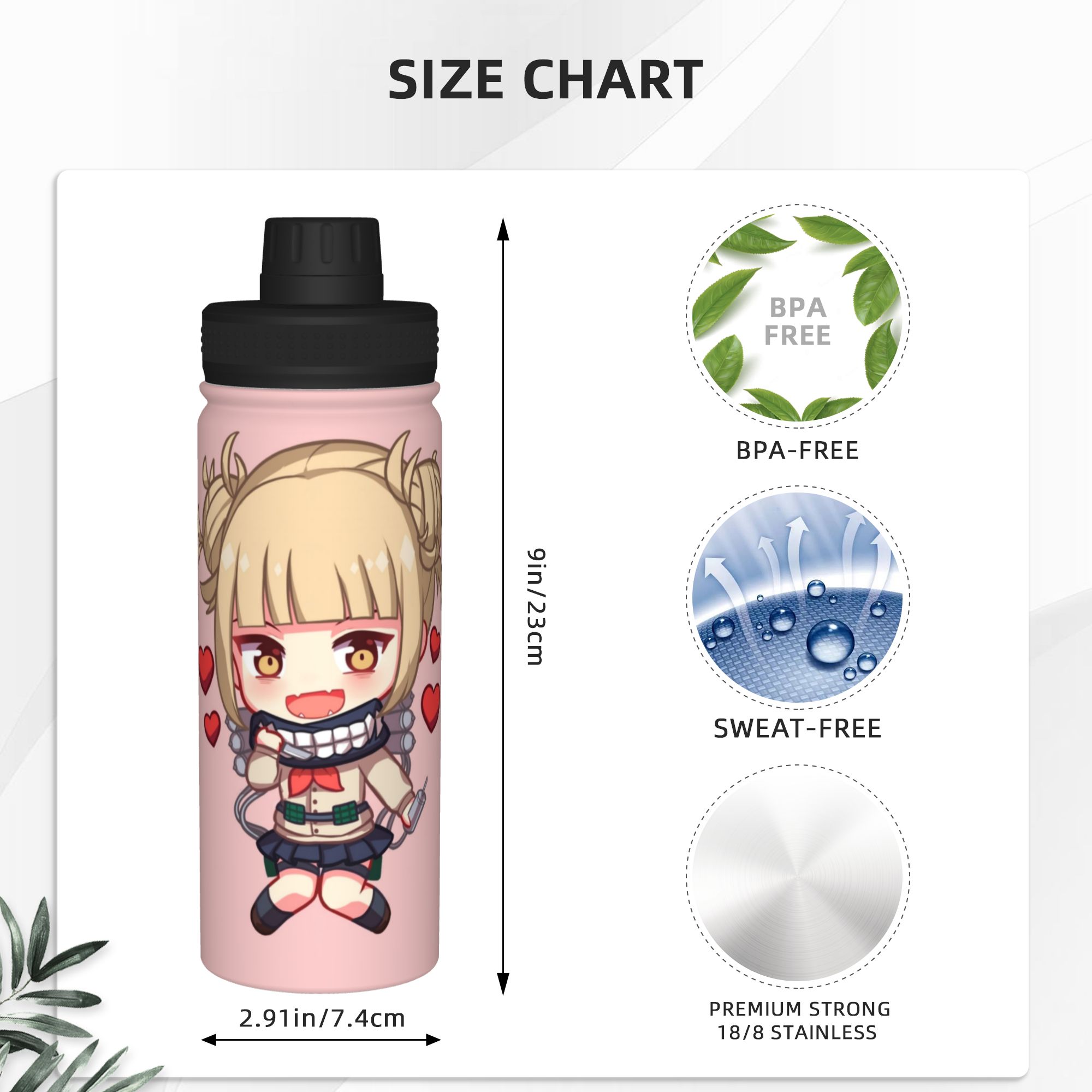 Термос-кружка Toga My Hero Aca – обзор и цена Sports Water Bottle Insulated